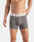 Super Combed Cotton Elastane Stretch Solid Trunk with Ultrasoft Waistband - Gunmetal