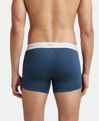 Super Combed Cotton Elastane Stretch Solid Trunk with Ultrasoft Waistband - Mid Night Navy