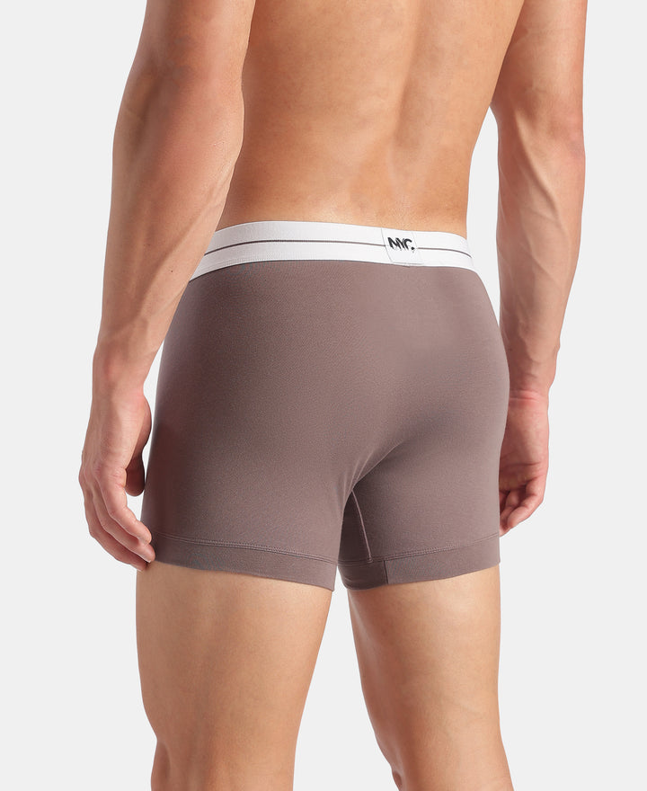 Super Combed Cotton Elastane Stretch Solid Trunk with Ultrasoft Waistband  - Plum Truffle -NY16