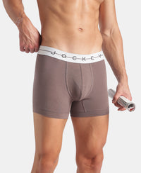 Super Combed Cotton Elastane Stretch Solid Trunk with Ultrasoft Waistband  - Plum Truffle -NY16