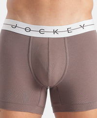 Super Combed Cotton Elastane Stretch Solid Trunk with Ultrasoft Waistband  - Plum Truffle -NY16