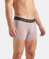 Super Combed Cotton Elastane Stretch Solid Trunk with Ultrasoft Waistband - Purple Dove