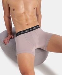 Super Combed Cotton Elastane Stretch Solid Trunk with Ultrasoft Waistband - Purple Dove