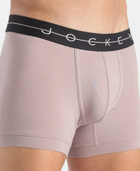 Super Combed Cotton Elastane Stretch Solid Trunk with Ultrasoft Waistband - Purple Dove