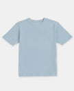 Girl's Super Combed Cotton Solid Short Sleeve T-Shirt - Angel Falls