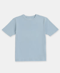 Girl's Super Combed Cotton Solid Short Sleeve T-Shirt - Angel Falls