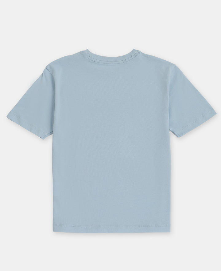 Girl's Super Combed Cotton Solid Short Sleeve T-Shirt - Angel Falls
