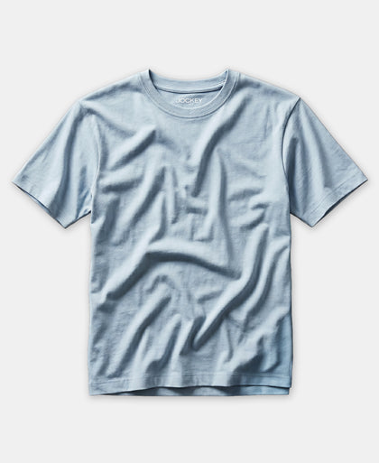 Girl's Super Combed Cotton Solid Short Sleeve T-Shirt - Angel Falls