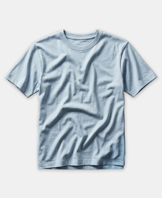 Girl's Super Combed Cotton Solid Short Sleeve T-Shirt - Angel Falls