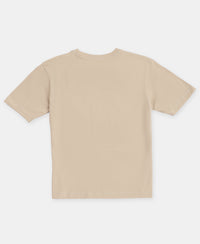 Girl's Super Combed Cotton Solid Short Sleeve T-Shirt - Feathered Gray