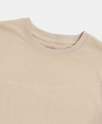 Girl's Super Combed Cotton Solid Short Sleeve T-Shirt - Feathered Gray