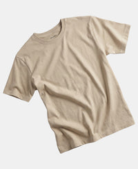 Girl's Super Combed Cotton Solid Short Sleeve T-Shirt - Feathered Gray