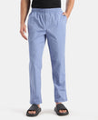 Super Combed Cotton Relaxed Fit Pyjama with Side Pockets - Blue Chambray