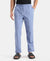 Super Combed Cotton Relaxed Fit Pyjama with Side Pockets - Blue Chambray