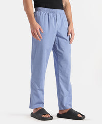 Super Combed Cotton Relaxed Fit Pyjama with Side Pockets - Blue Chambray
