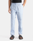 Super Combed Cotton Relaxed Fit Pyjama with Side Pockets - Light Blue Chambray