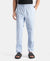 Super Combed Cotton Relaxed Fit Pyjama with Side Pockets - Light Blue Chambray