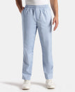 Super Combed Cotton Relaxed Fit Pyjama with Side Pockets - Light Blue Chambray