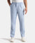 Super Combed Cotton Relaxed Fit Pyjama with Side Pockets - Light Blue Chambray