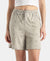 Micro Modal Cotton Relaxed Fit Printed Shorts with Side Pockets - London Fog