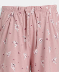 Micro Modal Cotton Relaxed Fit Printed Shorts with Side Pockets - Zepher