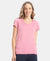 Micro Modal Cotton Relaxed Fit Solid V Neck Half Sleeve T-Shirt - Cashmere Rose