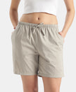 Super Combed Cotton Yarn Dyed Woven Relaxed Fit Striped Shorts with Side Pockets - London Fog