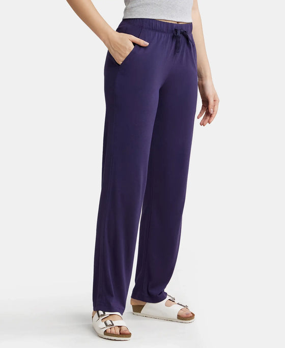 Environment Friendly Micro Modal Fiber Relaxed Fit Pyjama with Comfortable Waistband and Drawstrings - Classic Navy