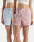 Super Combed Cotton Woven Twill Fabric Relaxed Fit Shorts with Side Pockets - Zephyr & Soft Chambray (Pack of 2)