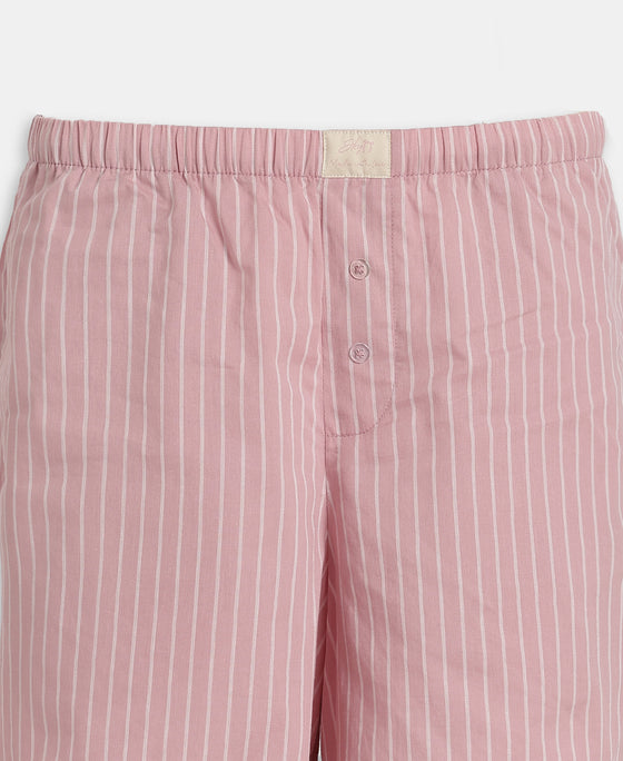Super Combed Cotton Woven Twill Fabric Relaxed Fit Shorts with Side Pockets - Zephyr & Soft Chambray (Pack of 2)