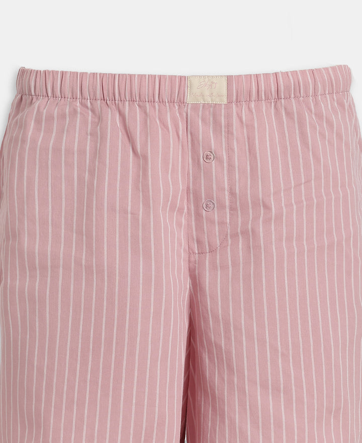 Super Combed Cotton Woven Twill Fabric Relaxed Fit Shorts with Side Pockets - Zephyr & Soft Chambray (Pack of 2)