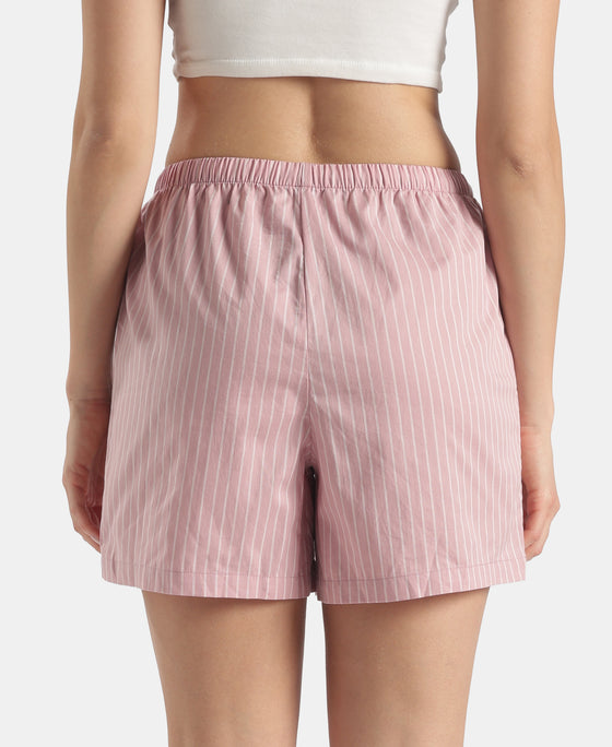 Super Combed Cotton Woven Twill Fabric Relaxed Fit Shorts with Side Pockets - Zephyr & Soft Chambray (Pack of 2)