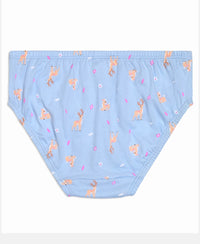 Super Combed Cotton Printed Panty with Ultrasoft Waistband - Lemon Meringue, Skyway & Mellow Rose (Pack of 3)