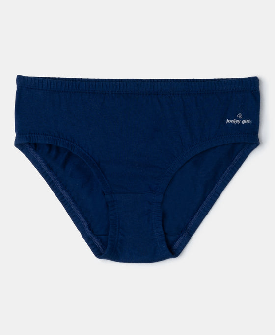 Super Combed Cotton Panty with Ultrasoft Waistband - Fairy Tale, Blue Depths & Beetroot Bink (Pack of 3)