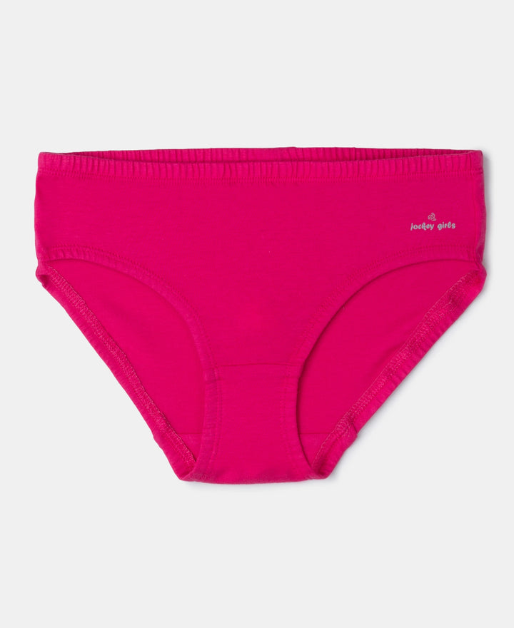 Super Combed Cotton Panty with Ultrasoft Waistband - Fairy Tale, Blue Depths & Beetroot Bink (Pack of 3)