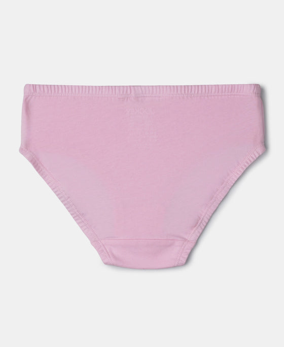 Super Combed Cotton Panty with Ultrasoft Waistband - Fairy Tale, Blue Depths & Beetroot Bink (Pack of 3)