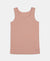 Girl's Super Combed Cotton Rib Solid Inner Tank Top - Misty Rose