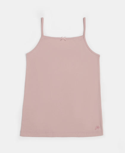 Super Combed Cotton Rib Fabric Camisole with Regular Straps - Potpourri