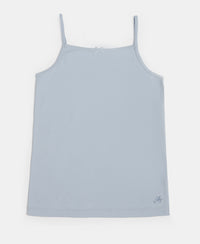 Super Combed Cotton Rib Fabric Camisole with Regular Straps - Sky Way