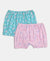 Super Combed Cotton Printed Bloomers with Ultrasoft Waistband - Aqua Sky & Fairy Tail (Pack of 2)
