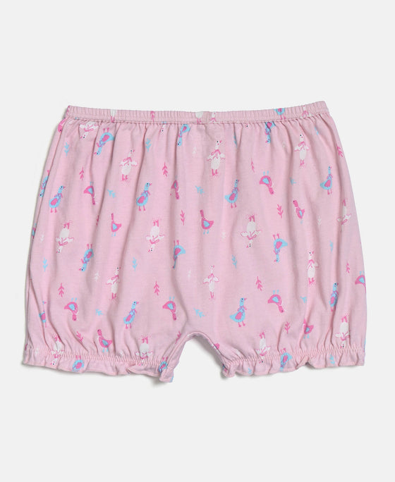 Super Combed Cotton Printed Bloomers with Ultrasoft Waistband - Aqua Sky & Fairy Tail (Pack of 2)