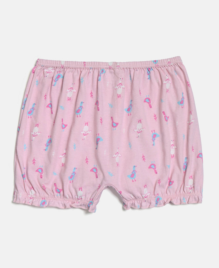 Super Combed Cotton Printed Bloomers with Ultrasoft Waistband - Aqua Sky & Fairy Tail (Pack of 2)