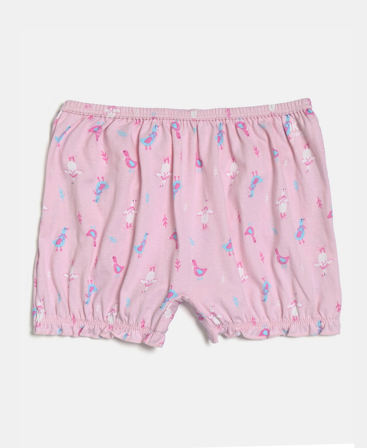 Super Combed Cotton Printed Bloomers with Ultrasoft Waistband - Aqua Sky & Fairy Tail (Pack of 2)