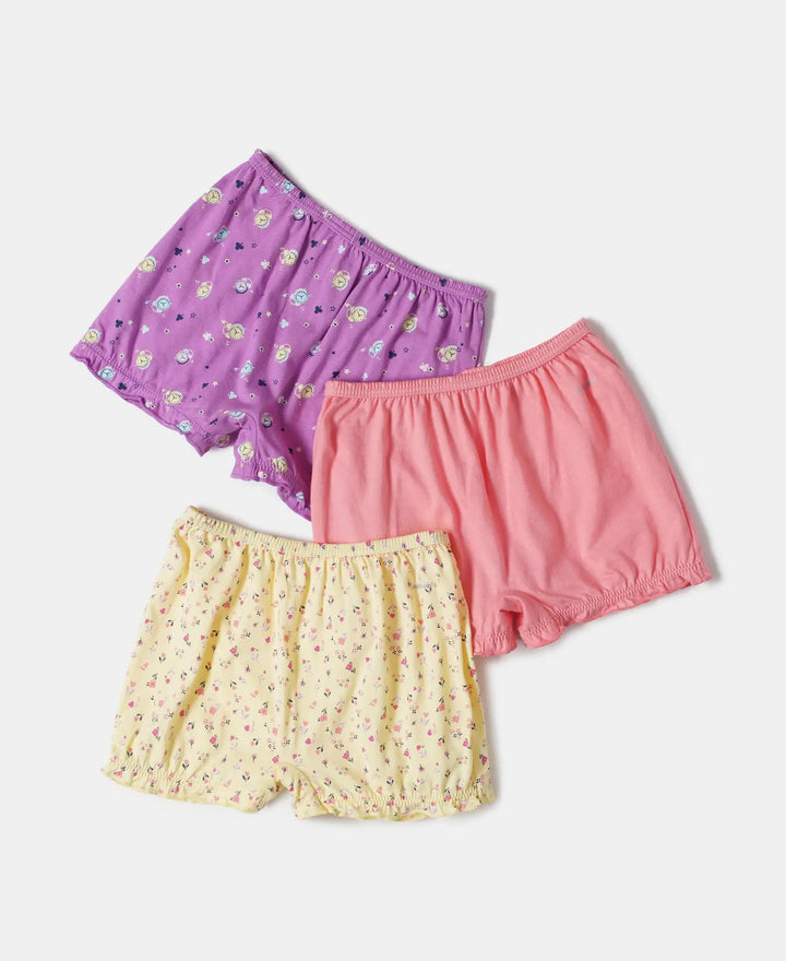 Super Combed Cotton Bloomers with Ultrasoft Waistband - Assorted (Pack of 3)