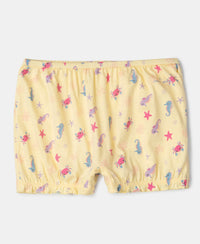 Super Combed Cotton Printed Bloomers with Ultrasoft Waistband - Fairy Tale & Lemon Meringue (Pack of 2)