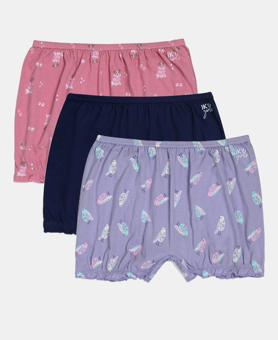 Super Combed Cotton Bloomers with Ultrasoft Waistband - Mellow Rose, Heirloom Lilac & Wild Rose (Pack of 3)