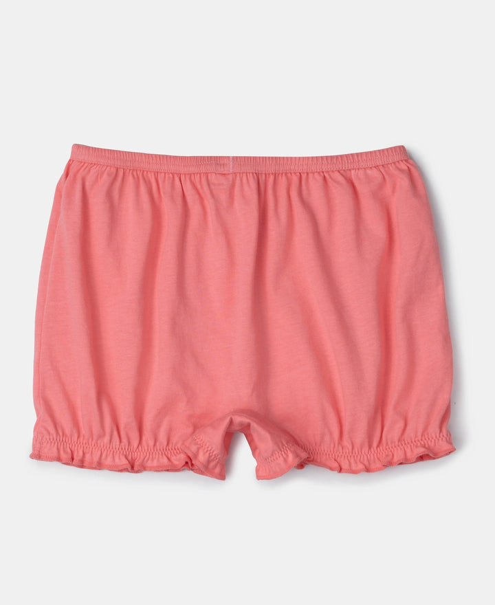Super Combed Cotton Bloomers with Ultrasoft Waistband - Salmon Rose & Angel Blue (Pack of 2)