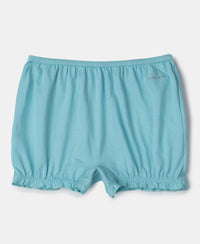 Super Combed Cotton Bloomers with Ultrasoft Waistband - Salmon Rose & Angel Blue (Pack of 2)