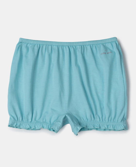 Super Combed Cotton Bloomers with Ultrasoft Waistband - Salmon Rose & Angel Blue (Pack of 2)
