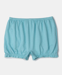 Super Combed Cotton Bloomers with Ultrasoft Waistband - Salmon Rose & Angel Blue (Pack of 2)